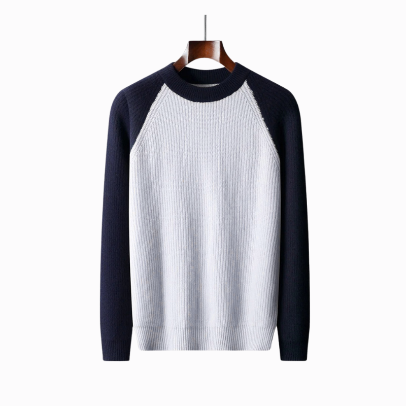 FÄRGAD STICKAD TRÖJA