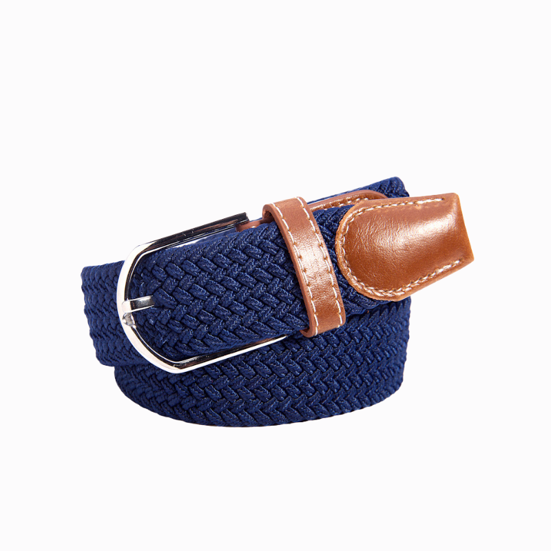 MÖRKBLÅ FLÄTAT BÄLTE