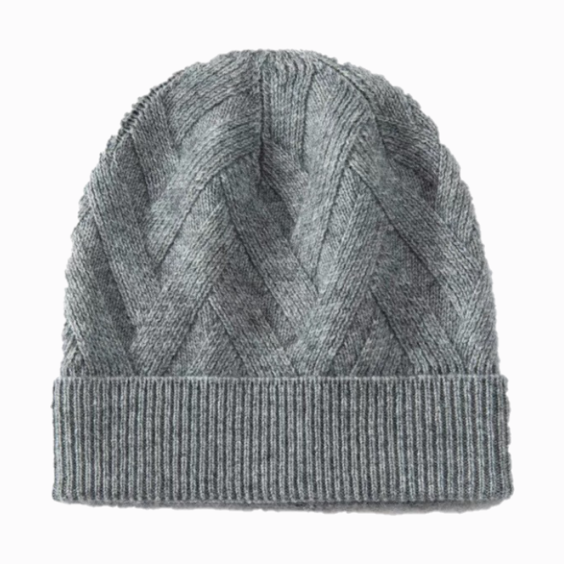 GRÅ CASHMERE MÖSSA